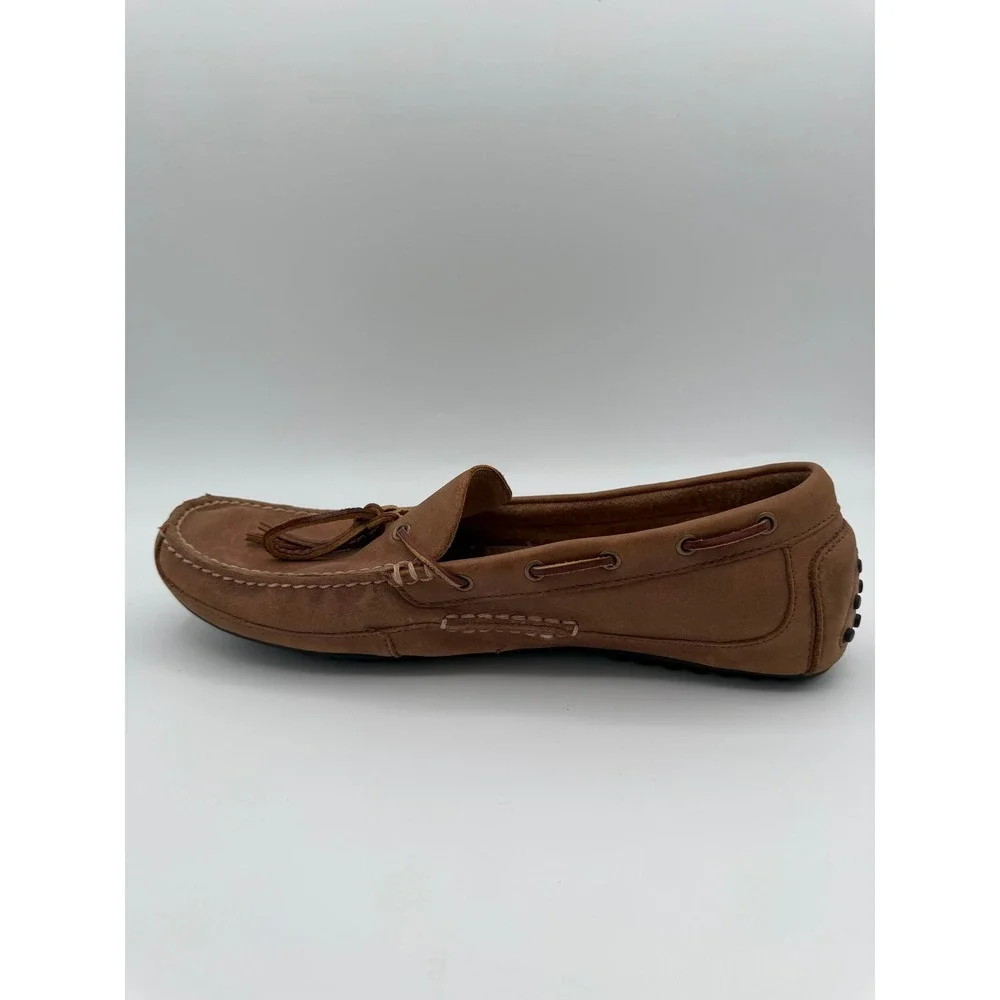 Polo Ralph Lauren Wyndings Tan Leather Driving Loafers Mens Size 13D 14557